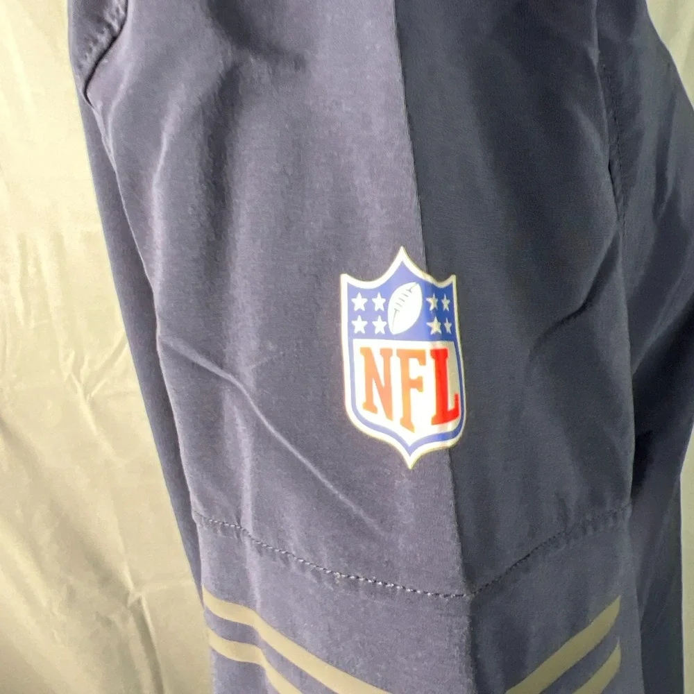 Chicago Bears Football Polo Shirt Womens Medium Navy Nike Dri Fit On Field NFL